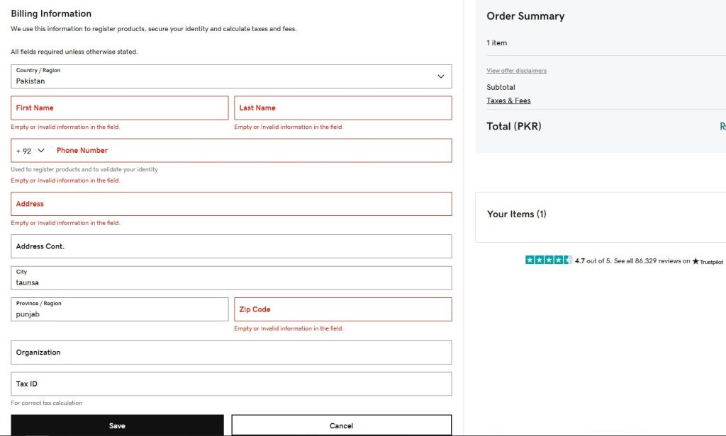 Enter Registrant Contact Information