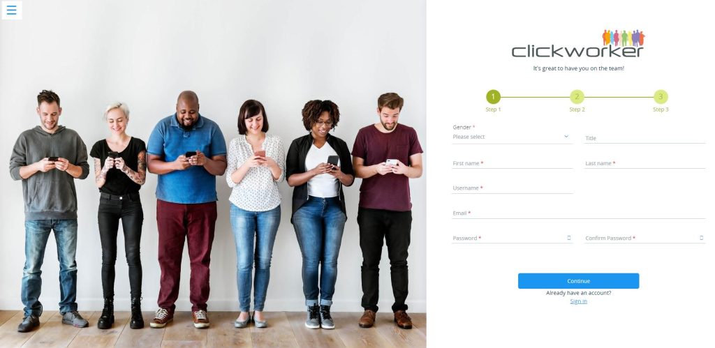 Joining the Clickworker Global Talent Community