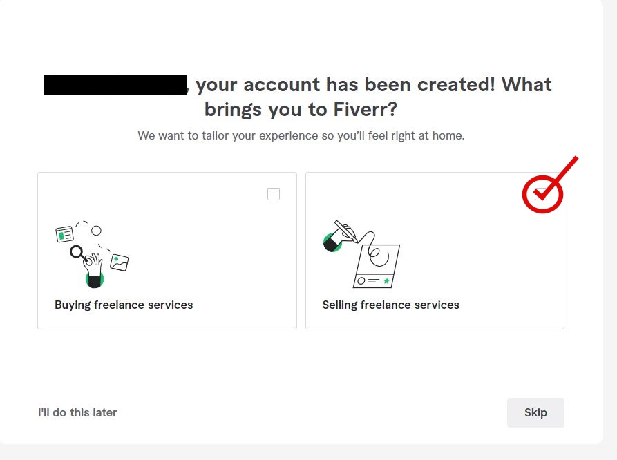 Set Up Your Fiverr Seller Profile
